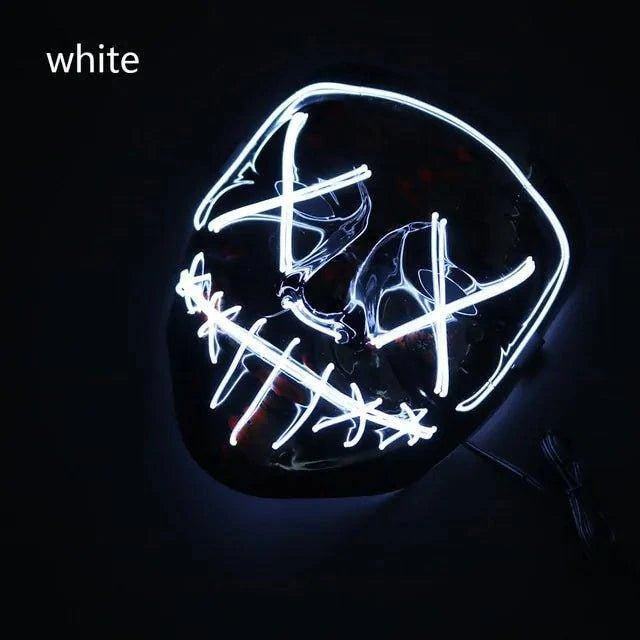 LED Halloween Party Masque – Light Up Your Halloween with a Glowing Costume! - Home Kartz