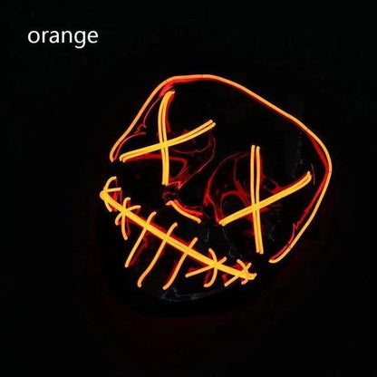 LED Halloween Party Masque – Light Up Your Halloween with a Glowing Costume! - Home Kartz
