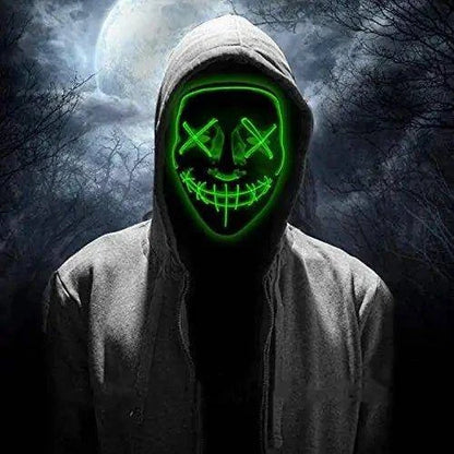 LED Halloween Party Masque – Light Up Your Halloween with a Glowing Costume! - Home Kartz