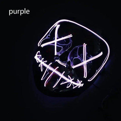 LED Halloween Party Masque – Light Up Your Halloween with a Glowing Costume! - Home Kartz