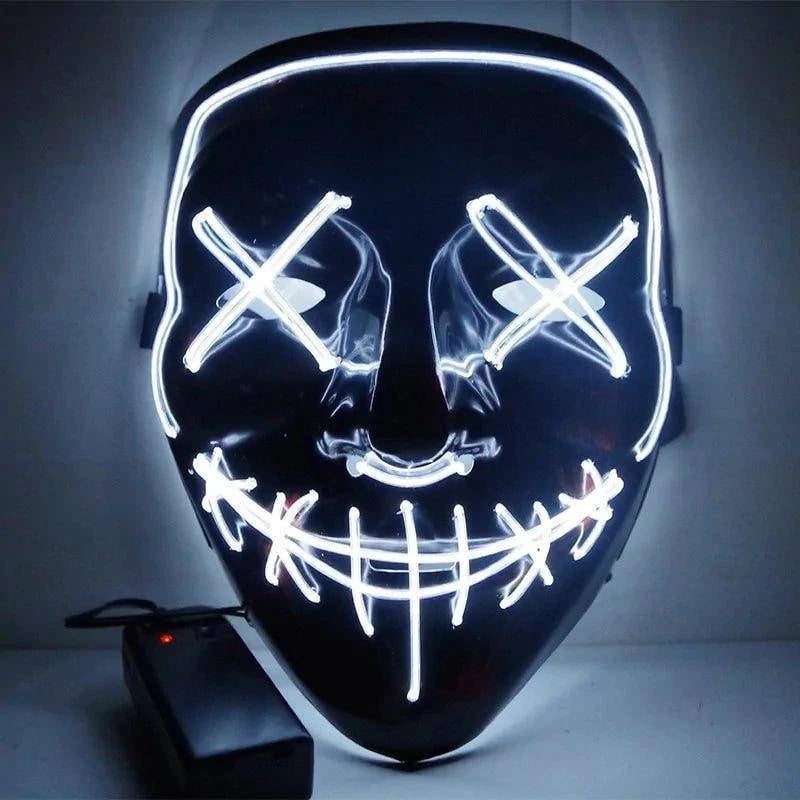 🎃 Light Up the Night with Our Electrifying Halloween LED Mask! 🌟 - Home Kartz