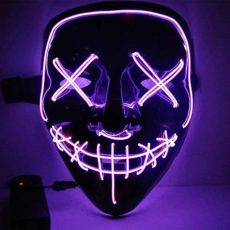 🎃 Light Up the Night with Our Electrifying Halloween LED Mask! 🌟 - Home Kartz