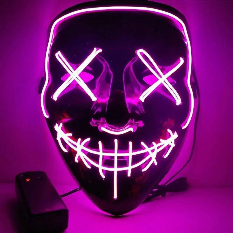 🎃 Light Up the Night with Our Electrifying Halloween LED Mask! 🌟 - Home Kartz