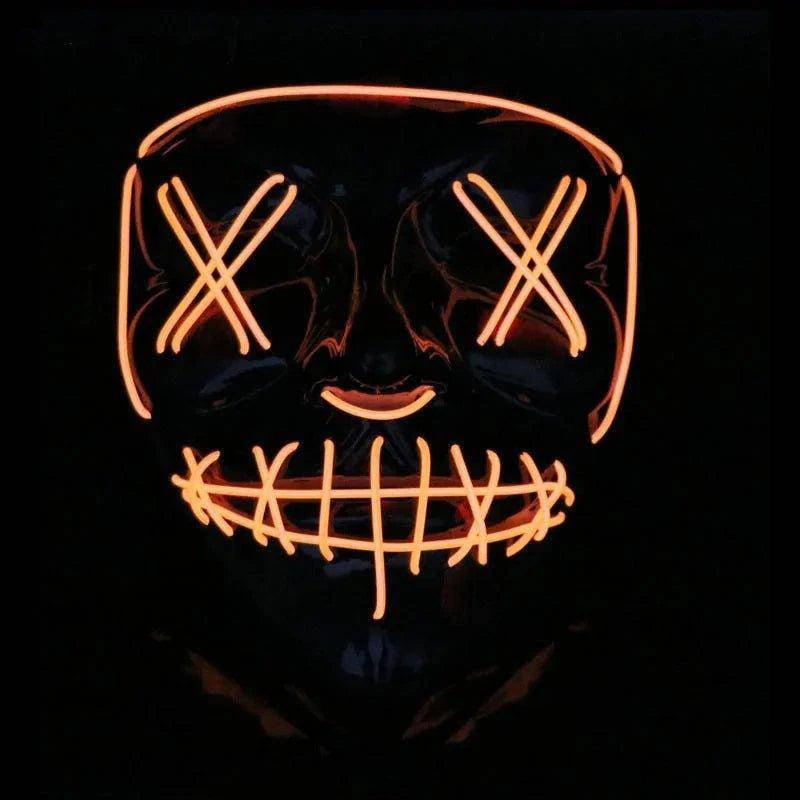 🎃 Light Up the Night with Our Electrifying Halloween LED Mask! 🌟 - Home Kartz