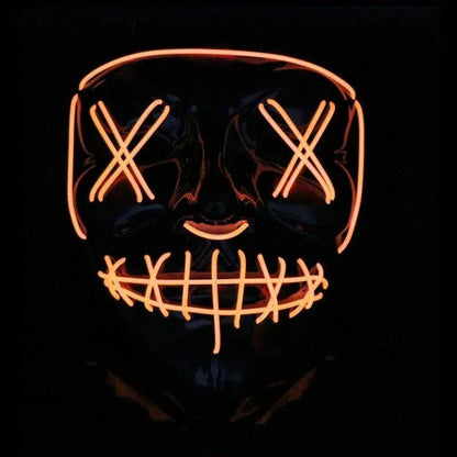 🎃 Light Up the Night with Our Electrifying Halloween LED Mask! 🌟 - Home Kartz