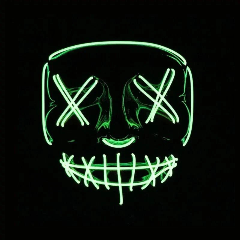 🎃 Light Up the Night with Our Electrifying Halloween LED Mask! 🌟 - Home Kartz