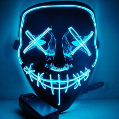 🎃 Light Up the Night with Our Electrifying Halloween LED Mask! 🌟 - Home Kartz