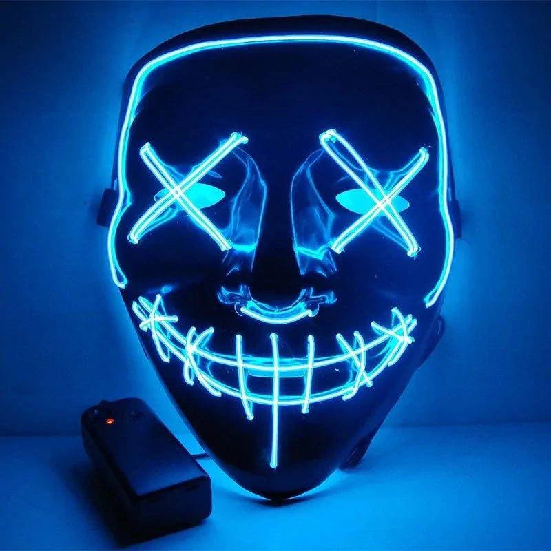 🎃 Light Up the Night with Our Electrifying Halloween LED Mask! 🌟 - Home Kartz