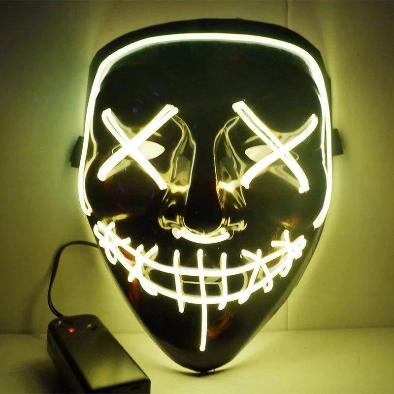 🎃 Light Up the Night with Our Electrifying Halloween LED Mask! 🌟 - Home Kartz