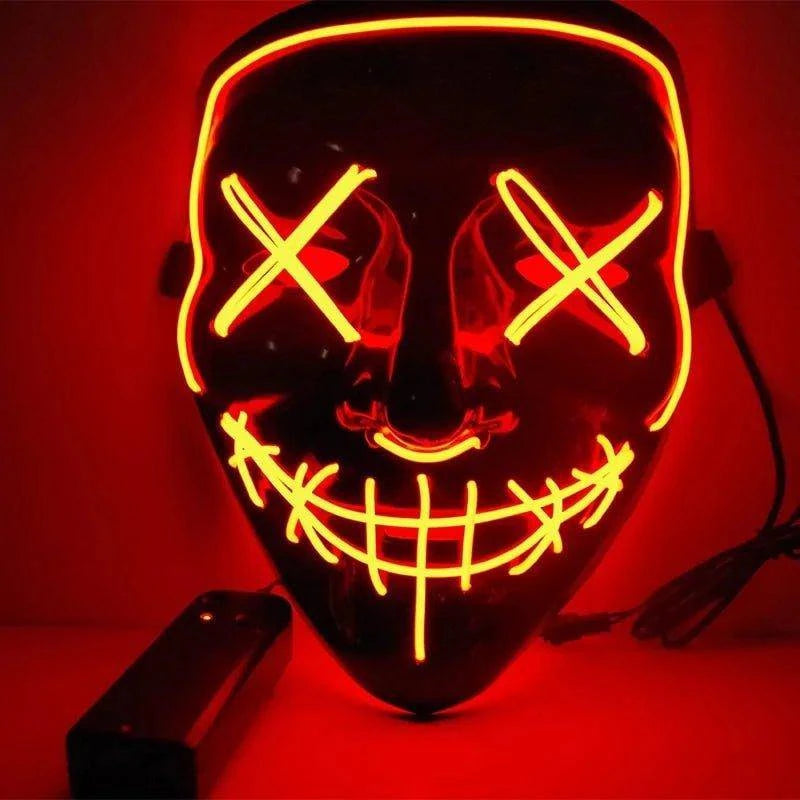 🎃 Light Up the Night with Our Electrifying Halloween LED Mask! 🌟 - Home Kartz