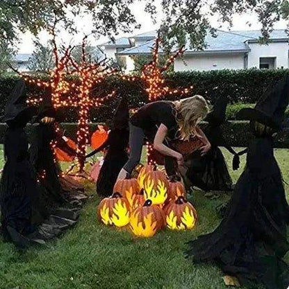 Lighted Halloween Witch Stake – Enchant Your Yard with a Mystical Glow - Home Kartz