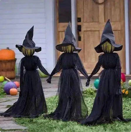 Lighted Halloween Witch Stake – Enchant Your Yard with a Mystical Glow - Home Kartz