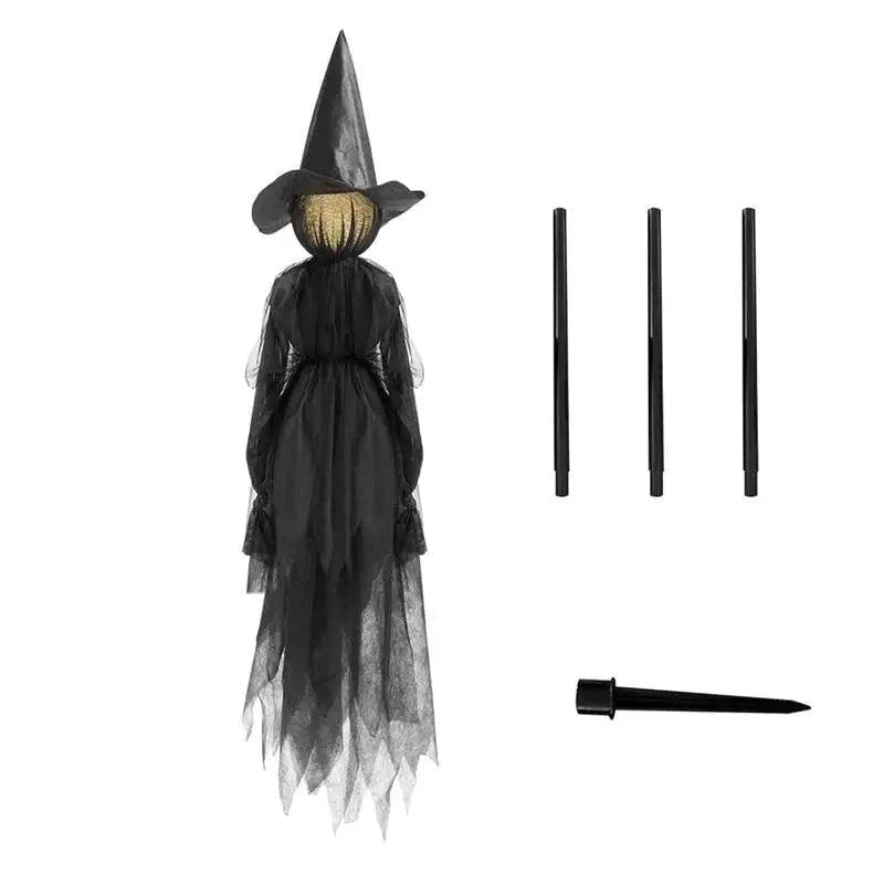 Lighted Halloween Witch Stake – Enchant Your Yard with a Mystical Glow - Home Kartz