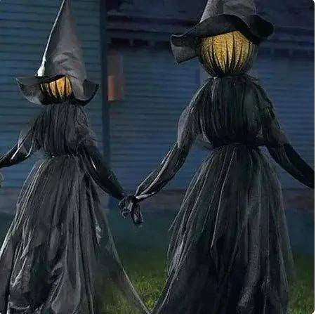 Lighted Halloween Witch Stake – Enchant Your Yard with a Mystical Glow - Home Kartz