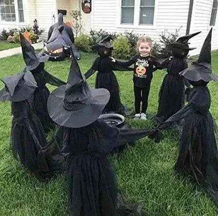 Lighted Halloween Witch Stake – Enchant Your Yard with a Mystical Glow - Home Kartz