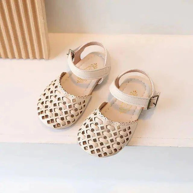 Little Girl Soft PU Leather Sliders: Comfortable and Stylish Footwear - Home Kartz
