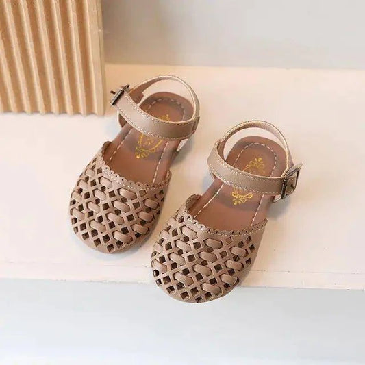 Little Girl Soft PU Leather Sliders: Comfortable and Stylish Footwear - Home Kartz