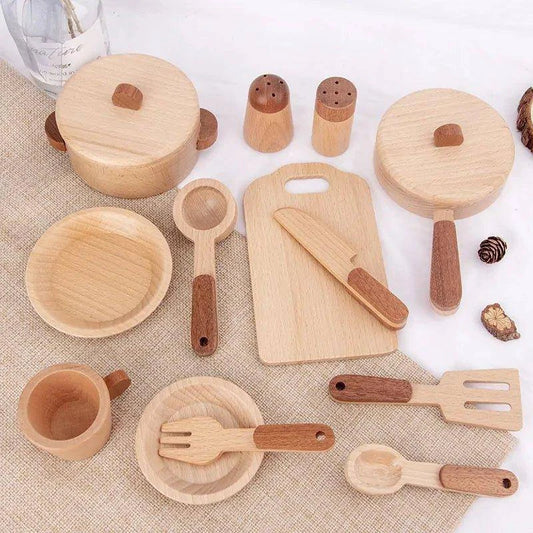 Log Wooden Kitchen Toy – Inspire Imagination and Learning Through Play - Home Kartz