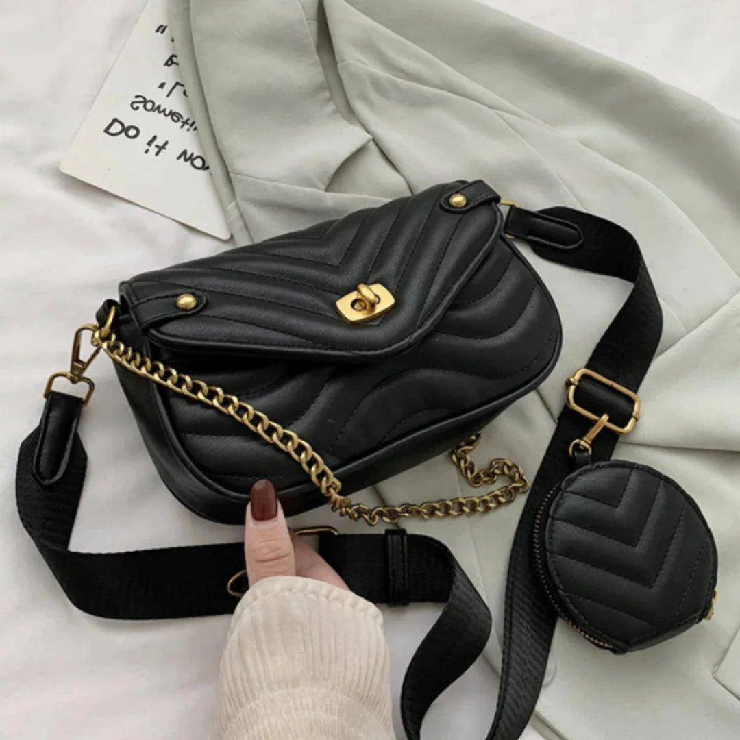 Trendy Quilted Crossbody Bag with Adjustable Straps – Versatile and Stylish - Home Kartz