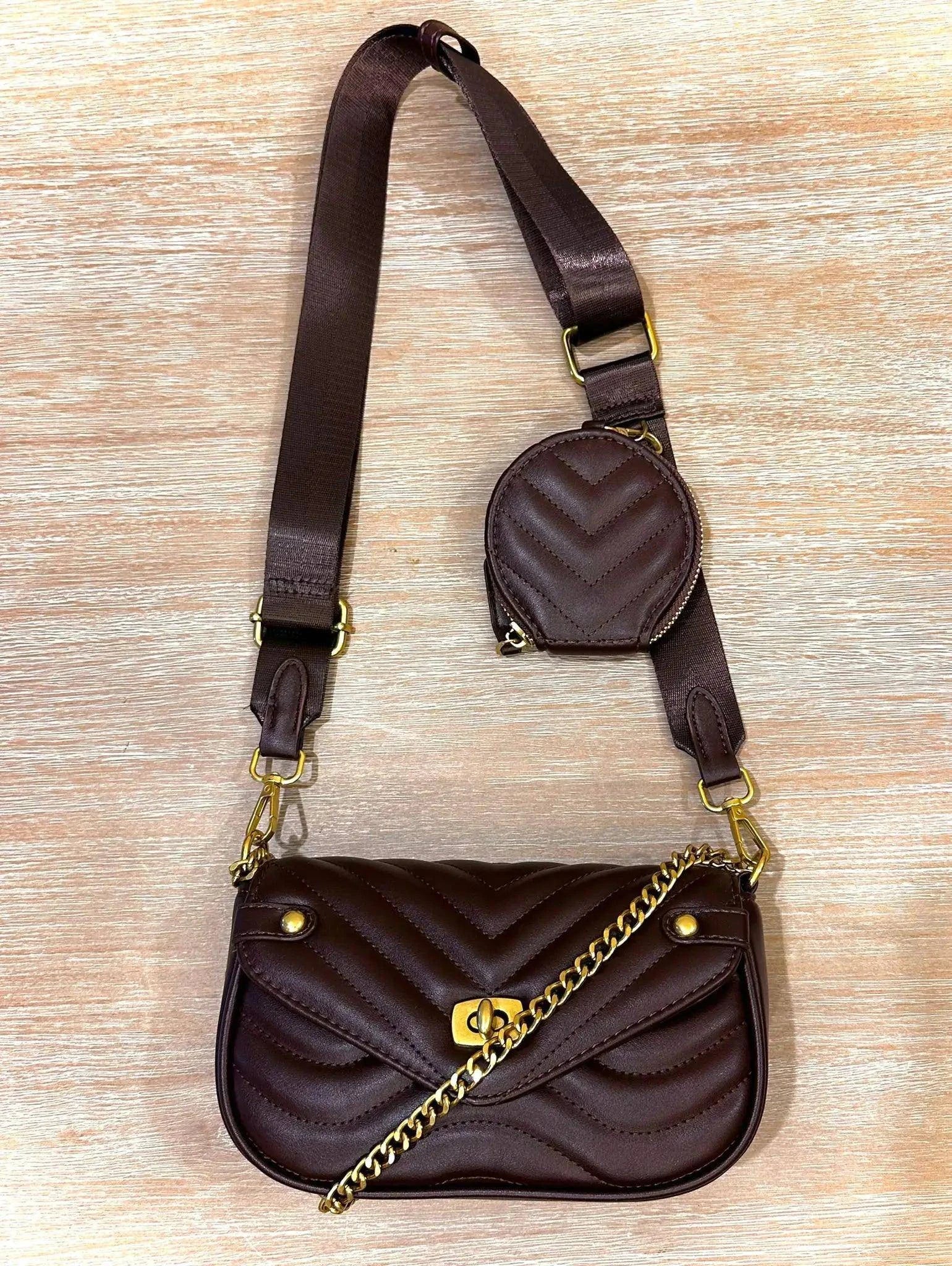 Trendy Quilted Crossbody Bag with Adjustable Straps – Versatile and Stylish - Home Kartz