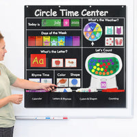 Circle Time Learning Center Card Bag | All-in-One Calendar, Weather & Math Kit
