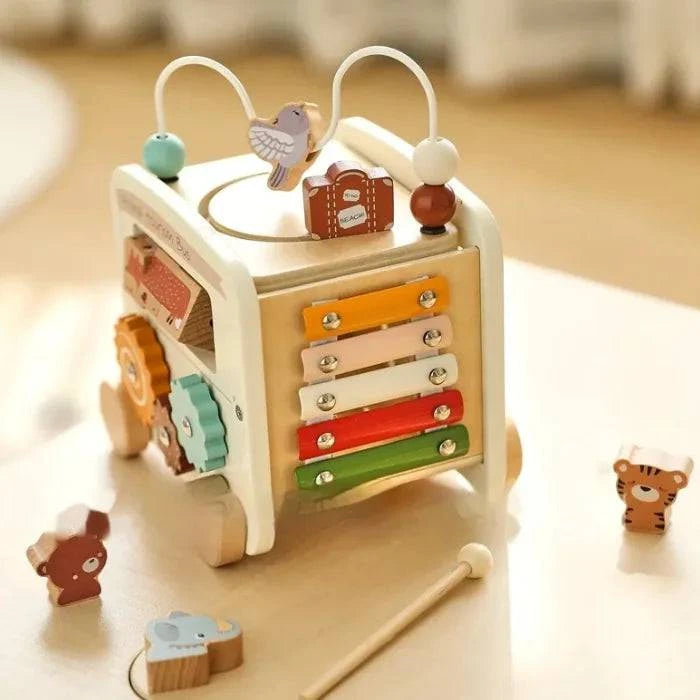 Explore Creative Play with Our Colorful Wooden Bus Toy – Perfect for Young Builders - Home Kartz