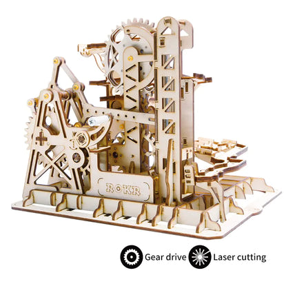 3D Wooden Puzzle Mechanical Model | DIY Kit for Focus & Engineering Logic