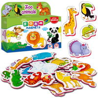 🦁 27-Piece Zoo Animal Magnets – Fun Learning on the Fridge!