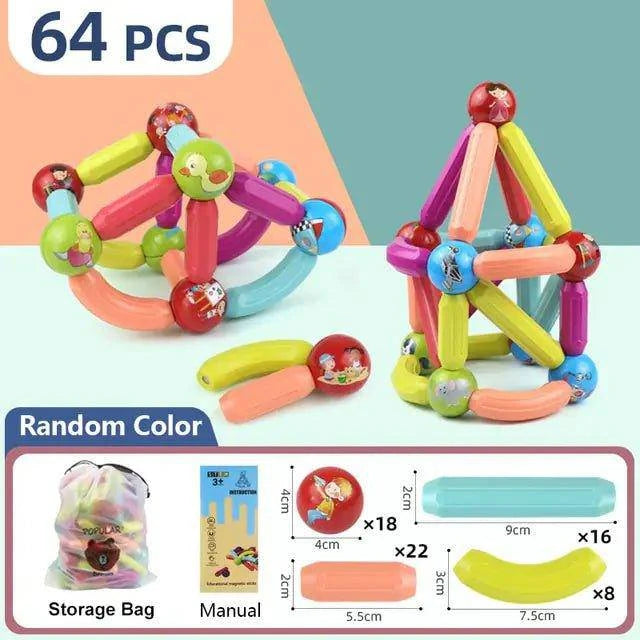 Magnetic Building Blocks Toy for Endless Fun - Home Kartz