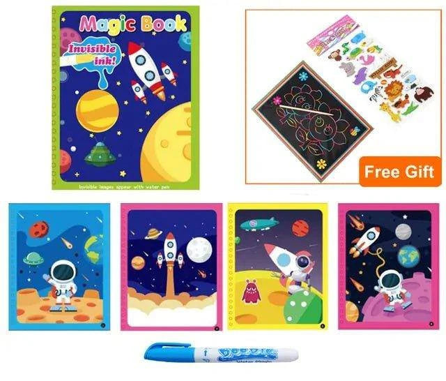 Magic Water Drawing Coloring Book for Kids - Home Kartz