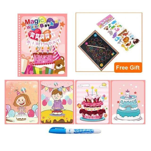Magic Water Drawing Coloring Book for Kids - Home Kartz