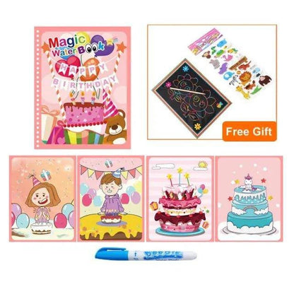 Magic Water Drawing Coloring Book for Kids - Home Kartz