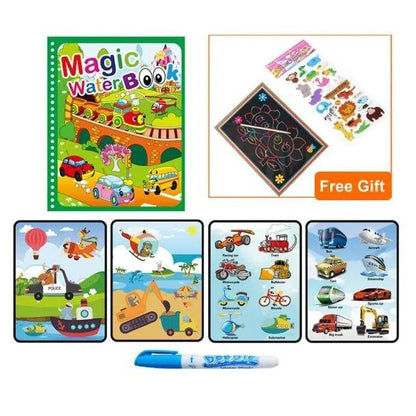 Magic Water Drawing Coloring Book for Kids - Home Kartz