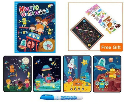 Magic Water Drawing Coloring Book for Kids - Home Kartz