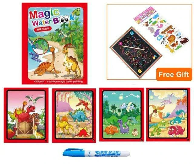 Magic Water Drawing Coloring Book for Kids - Home Kartz