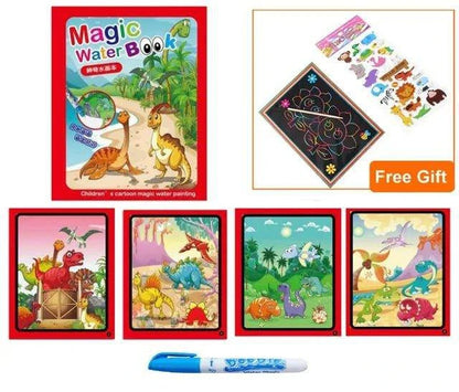 Magic Water Drawing Coloring Book for Kids - Home Kartz