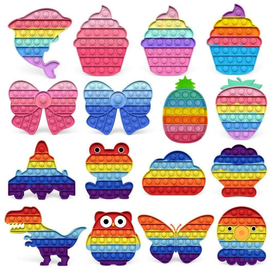 🎉 Push Pop Bubble Silicone Toy for Kids | Stress Relief & Sensory Fun 🌟 - Home Kartz