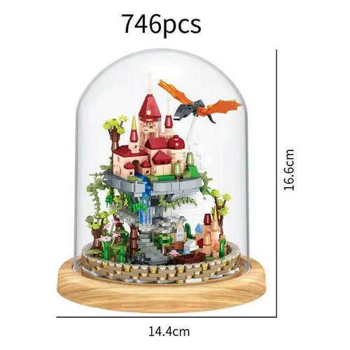 Mini City Street View Clouds Castle Building Blocks – Inspire Creativity with 746-Piece Architecture Set - Home Kartz