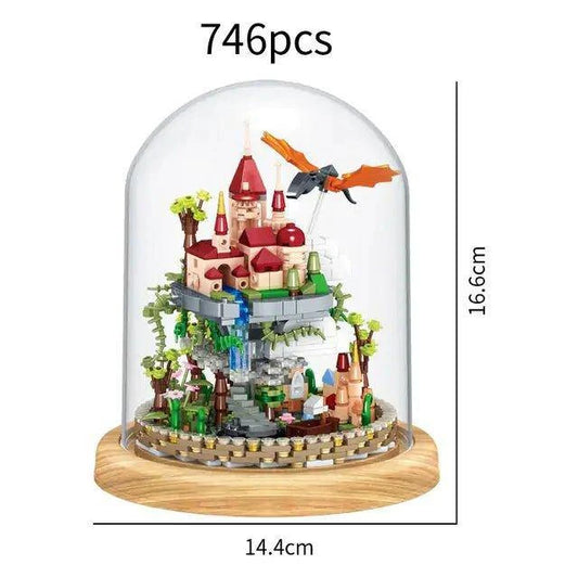 Mini City Street View Clouds Castle Building Blocks – Inspire Creativity with 746-Piece Architecture Set - Home Kartz