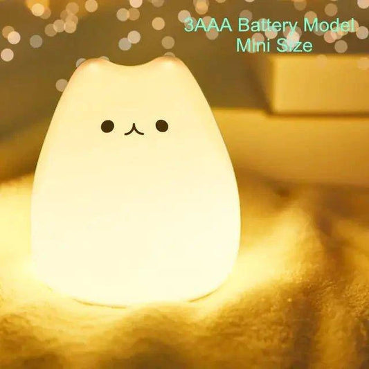 Mini Kawaii Popular Cat Baby Night Lamp: Magical Bedtime Companion - Home Kartz