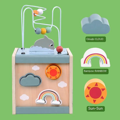 Wooden Beads Treasure Chest Toy | Boost Fine Motor Skills & Creative Play Eco Kids Bay