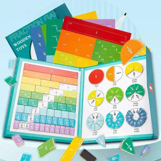 Montessori Magnetic Fraction Learning Toy – Hands-On Math Education for Kids - Home Kartz