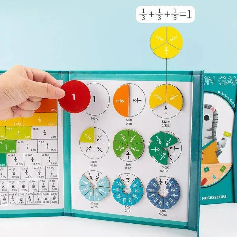 Montessori Magnetic Fraction Learning Toy – Hands-On Math Education for Kids - Home Kartz