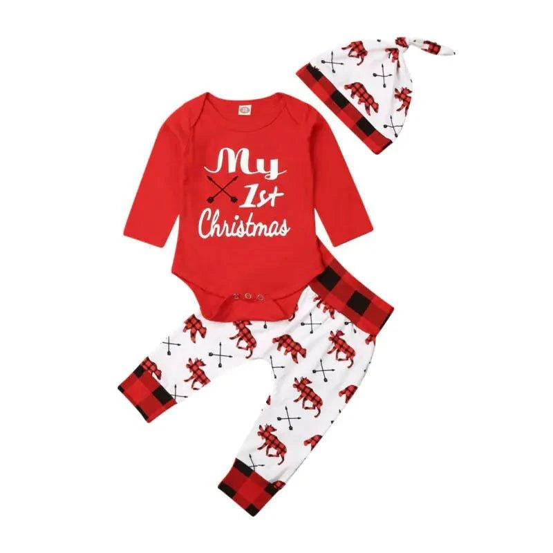 Baby Boy My First Christmas Outfits: Festive, Cozy & Adorable Holiday Set - Home Kartz