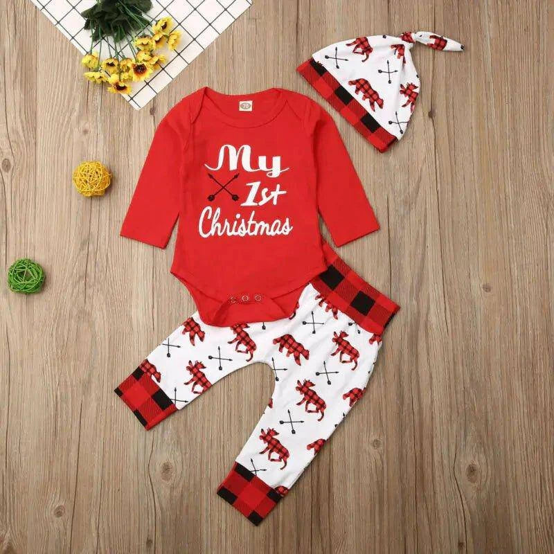Baby Boy My First Christmas Outfits: Festive, Cozy & Adorable Holiday Set - Home Kartz