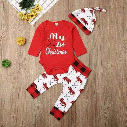 Baby Boy My First Christmas Outfits: Festive, Cozy & Adorable Holiday Set - Home Kartz