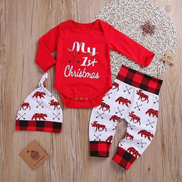 Baby Boy My First Christmas Outfits: Festive, Cozy & Adorable Holiday Set - Home Kartz