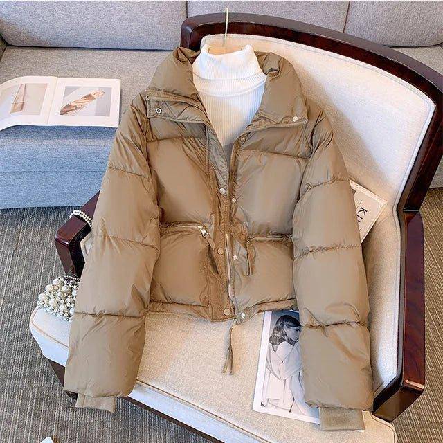 Stay Stylishly Warm: Discover Our Chic Short Wadded Jacket for Women - Home Kartz