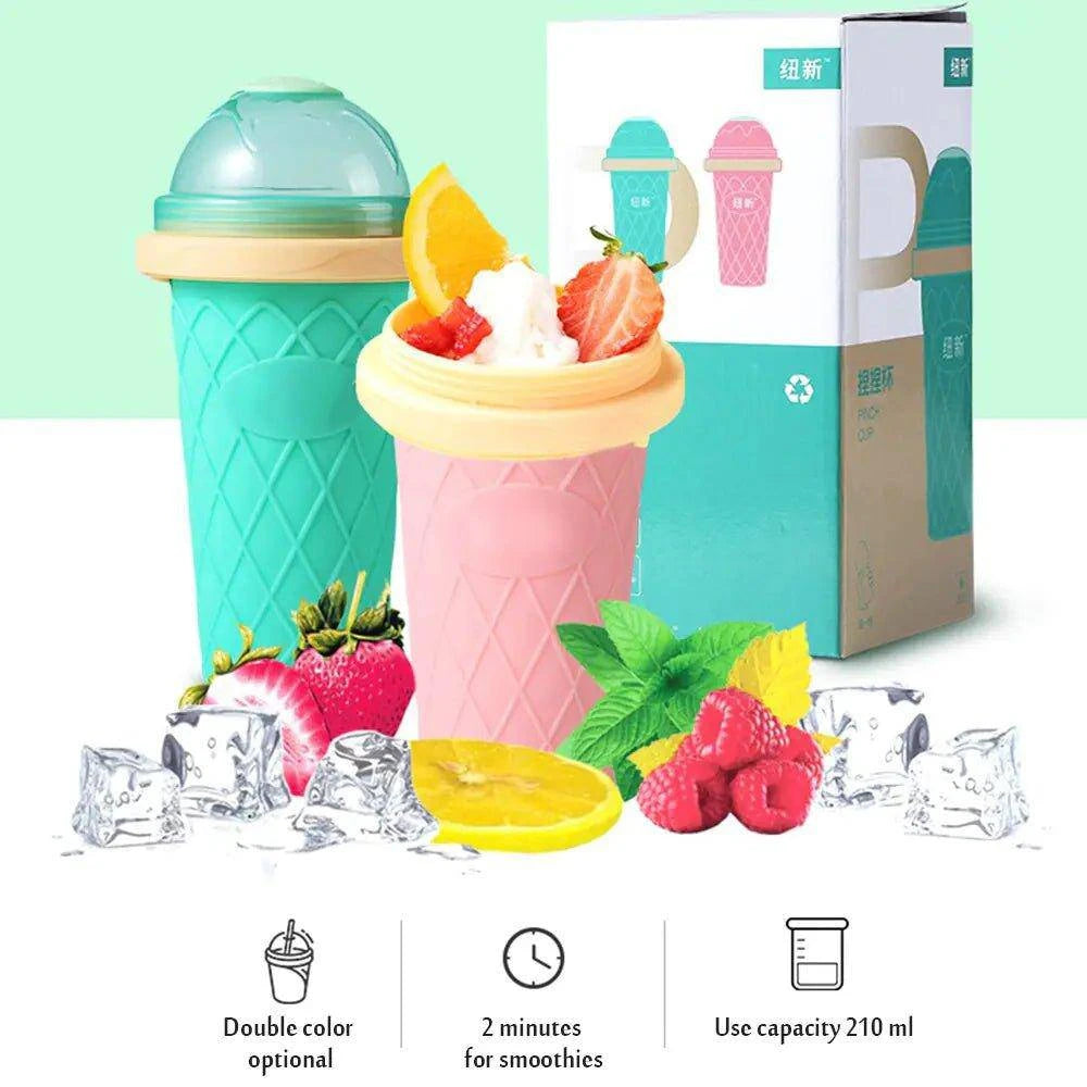 Quick-Frozen Smoothies Cup: Instant Milkshakes, Smoothies, and Ice Cream Maker - Home Kartz