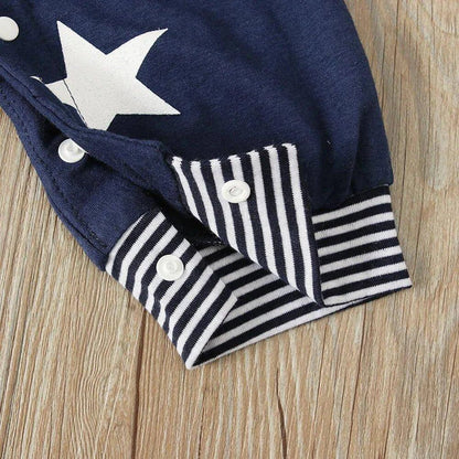 Stylish & Comfortable: Baby Boys Casual Striped Sweater Bundle Set for Spring and Autumn - Home Kartz